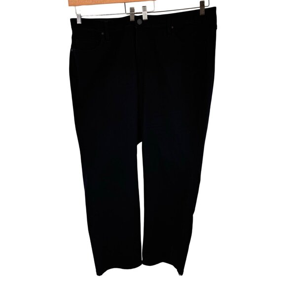 Lane Bryant Mid-Rise Straight Leg Jeans Flex Magic Waistband Black size 26w - Picture 1 of 11